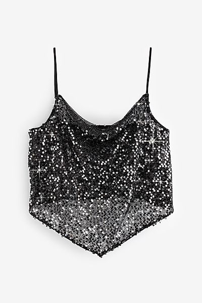 Next Trägertop Trägertop mit Paillettenschal (1-tlg) günstig online kaufen