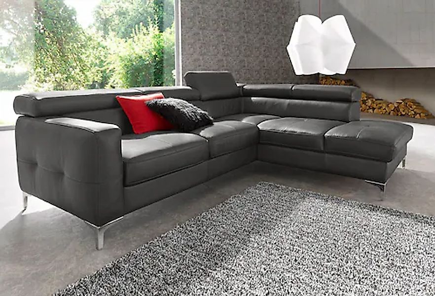 COTTA Polstergarnitur »Sammy L-Form«, (Set), Set bestehend aus: Ecksofa mit günstig online kaufen