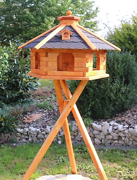Holzdekoladen Vogelhaus XXL Vogelhaus mit Ständer günstig online kaufen