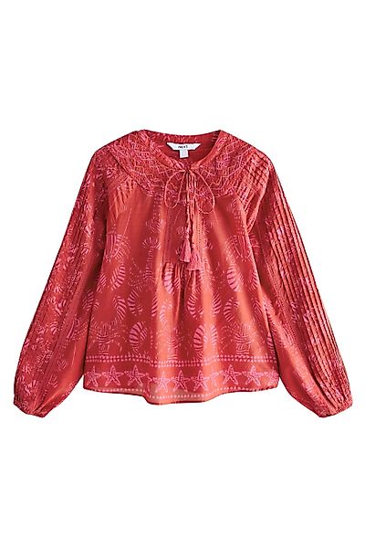 Next Langarmbluse Langärmelige Bluse mit Biesen günstig online kaufen