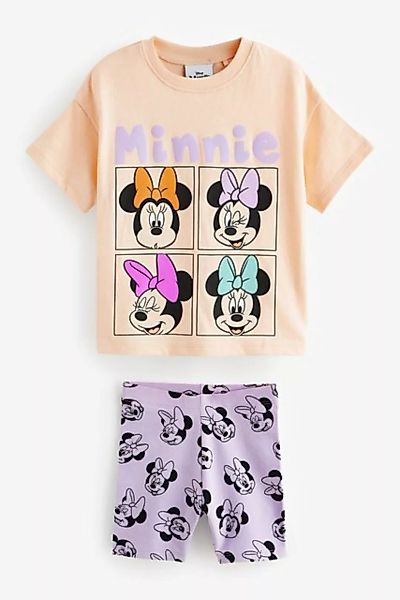 Next T-Shirt & Shorts Minnie Mouse Radlerhose und T-Shirt im Set (2-tlg) günstig online kaufen