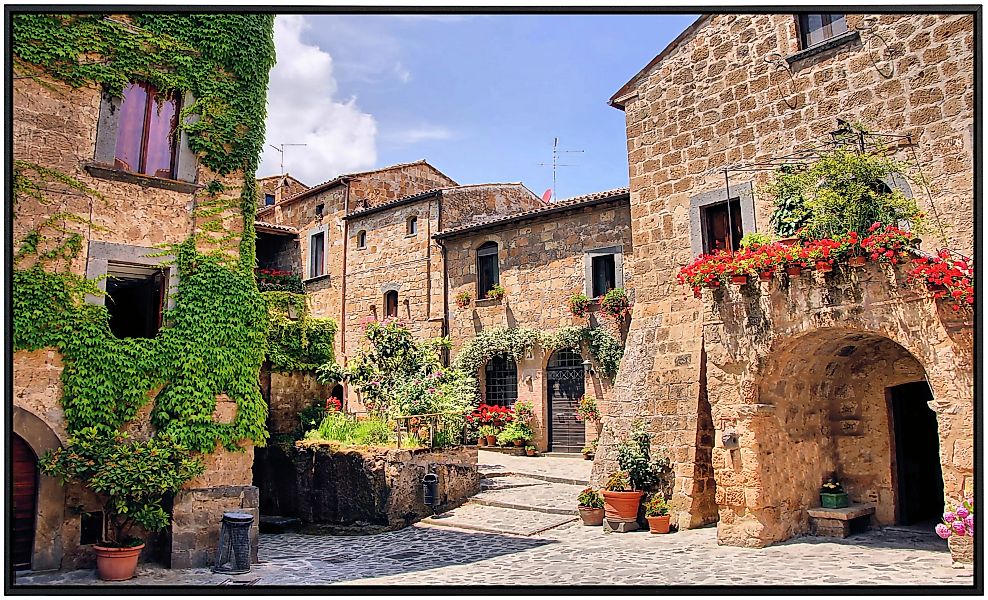 Papermoon Infrarotheizung »Italienisches altes Dorf«, sehr angenehme Strahl günstig online kaufen