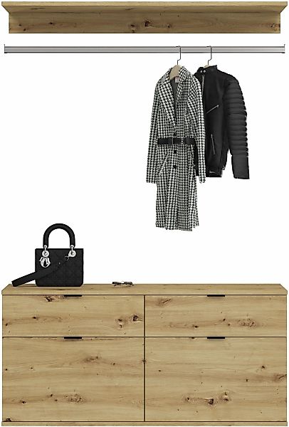 Home affaire Garderoben-Set "Trondheim, Breite 212 cm, 5-teilig, bestehend günstig online kaufen