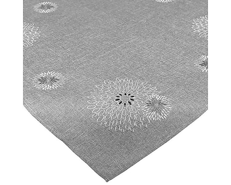 Tischläufer SAISON Pusteblume Grau 85x85 Tischdecke günstig online kaufen
