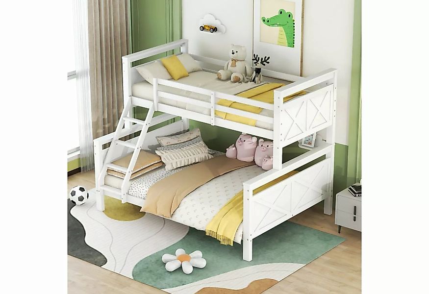 Ulife Etagenbett Holzbett Kinderbett umbaubar in 2 getrennte Betten günstig online kaufen