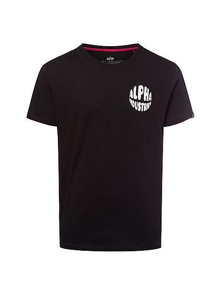 Alpha  T-Shirt Logo T Back Print - black günstig online kaufen