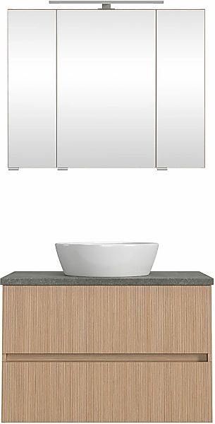 welltime Badmöbel-Set »EIXO, Set aus Spiegelschrank und Waschtisch inkl. Be günstig online kaufen