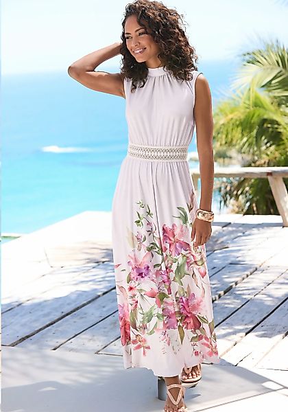 LASCANA Maxikleid, mit Blumendruck, festlich günstig online kaufen