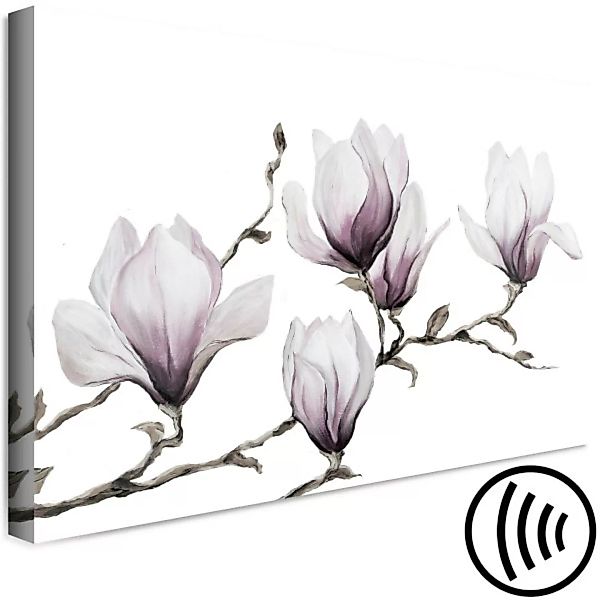 Bild auf Leinwand Painted Magnolias (1 Part) Wide XXL günstig online kaufen