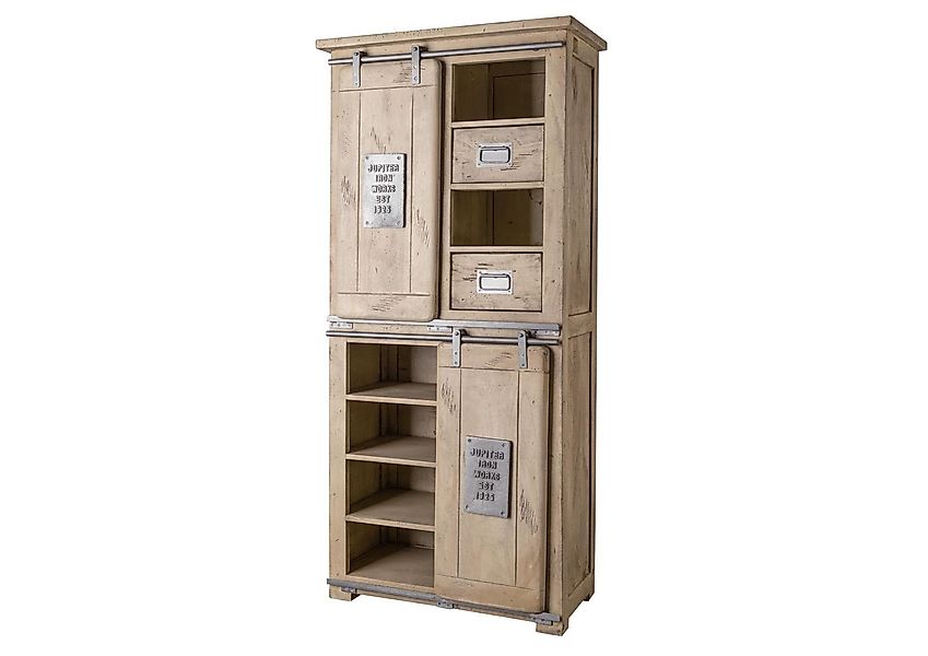 Massivmoebel24 Dreh-/Schwebetürenschrank #317 (Schrank Mango 80x45x175 günstig online kaufen