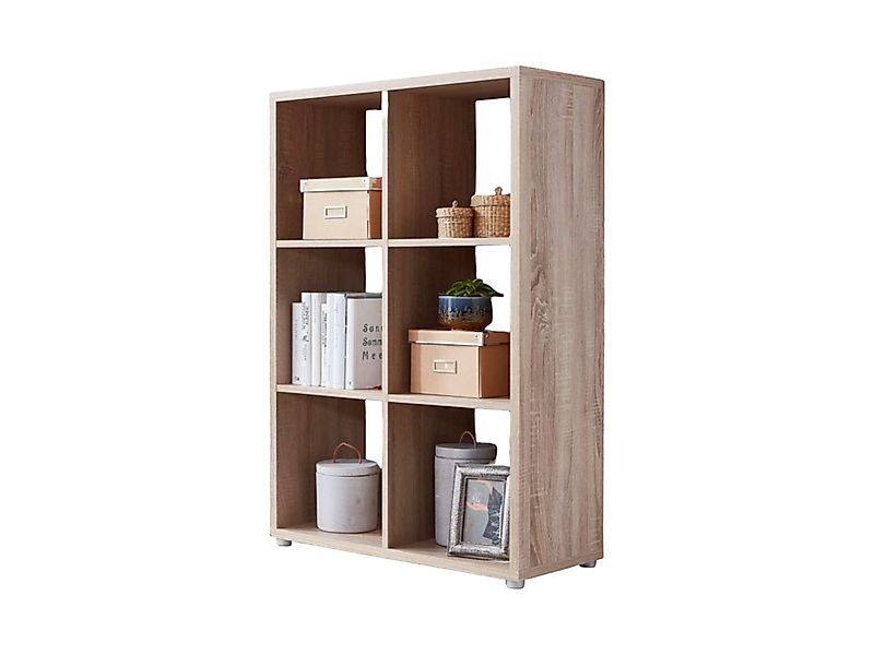 BMG Möbel Standregal NIZZA, Aktenregal, Würfelregal, Raumteiler mit 6 Fäche günstig online kaufen