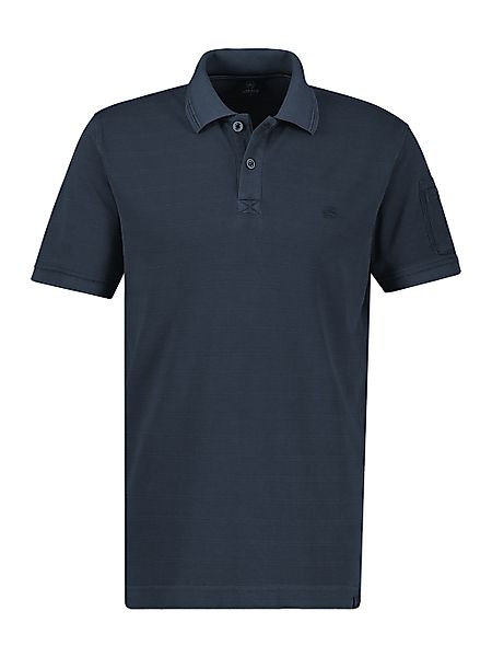 LERROS Poloshirt "Poloshirt, unifarben aus gestreiftem Piqué-Gewebe" günstig online kaufen
