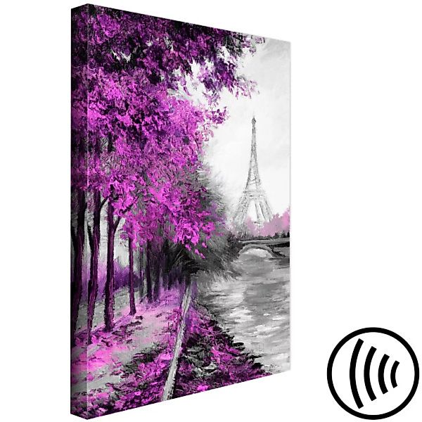 Wandbild Paris Channel (1 Part) Vertical Pink XXL günstig online kaufen
