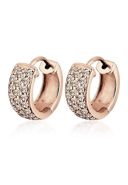 Elli Paar Creolen Paar Creolen Elegant 925 Silber, mit Kristallen von Swaro günstig online kaufen