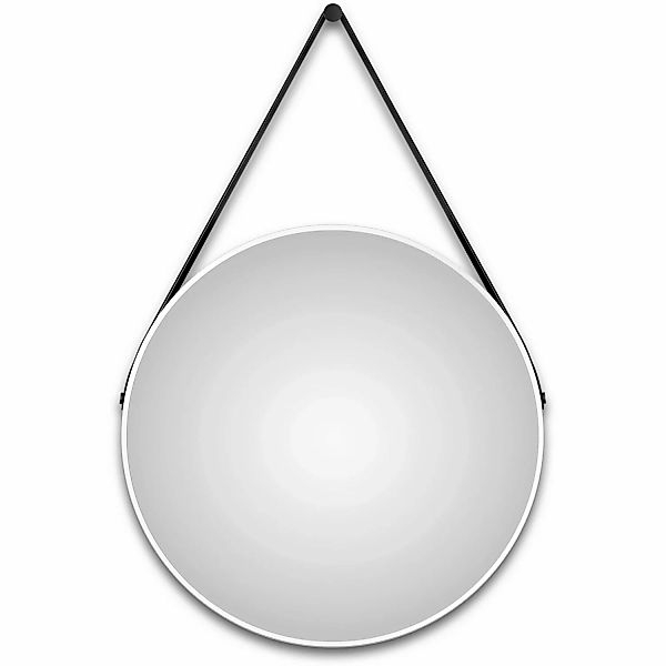 Talos Wandspiegel, dekorativer runder Spiegel mit Aluminiumrahmen, Ø 80 cm günstig online kaufen