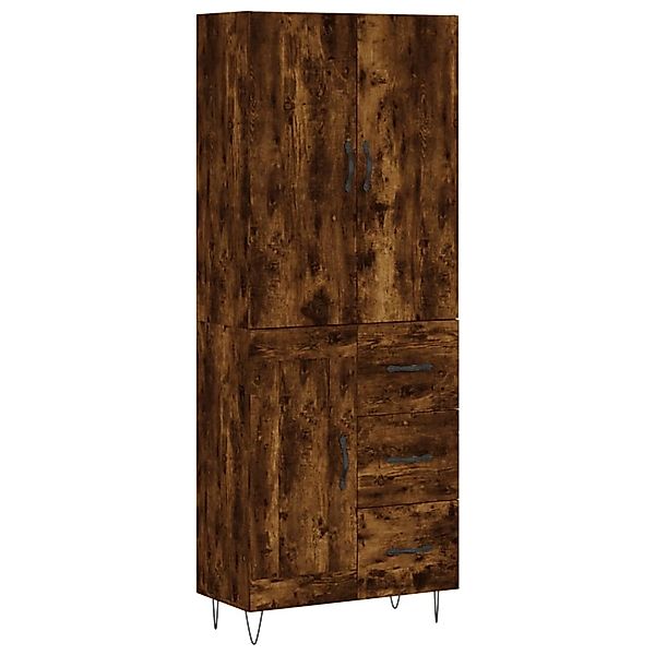 vidaXL Highboard Räuchereiche 69,5x34x180 cm Holzwerkstoff 3198110 günstig online kaufen