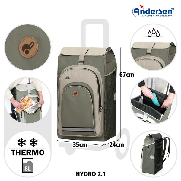 Andersen Einkaufstrolley Shopper Tasche Hydro 2.1 günstig online kaufen