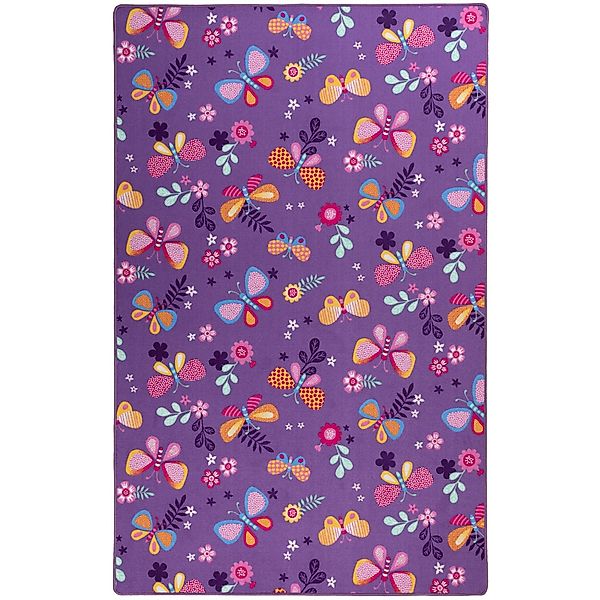 Steffensmeier Kinderteppich Sophia, Rechteckig, Schmetterlinge, Kinderzimme günstig online kaufen