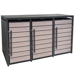 osoltus Gerätehaus Metall Mülltonnenbox 3er Mülltonnenverkleidung günstig online kaufen