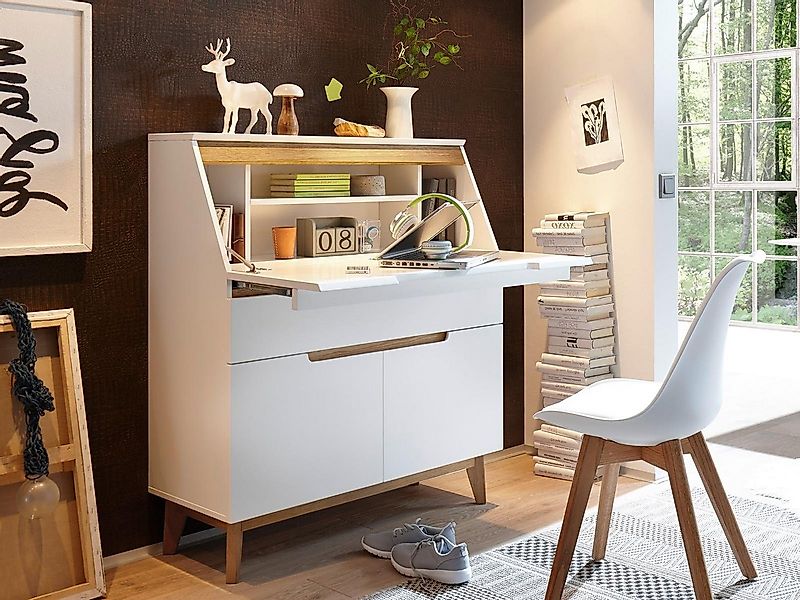 möbelando Sekretär Griffith, 97 x 113 x 40 cm (B/H/T) günstig online kaufen