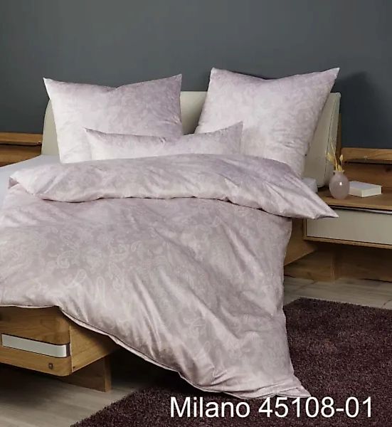 Janine Bettwäsche »Milano 4510845108 08 155x200,80x80«, mit Reißverschluss günstig online kaufen