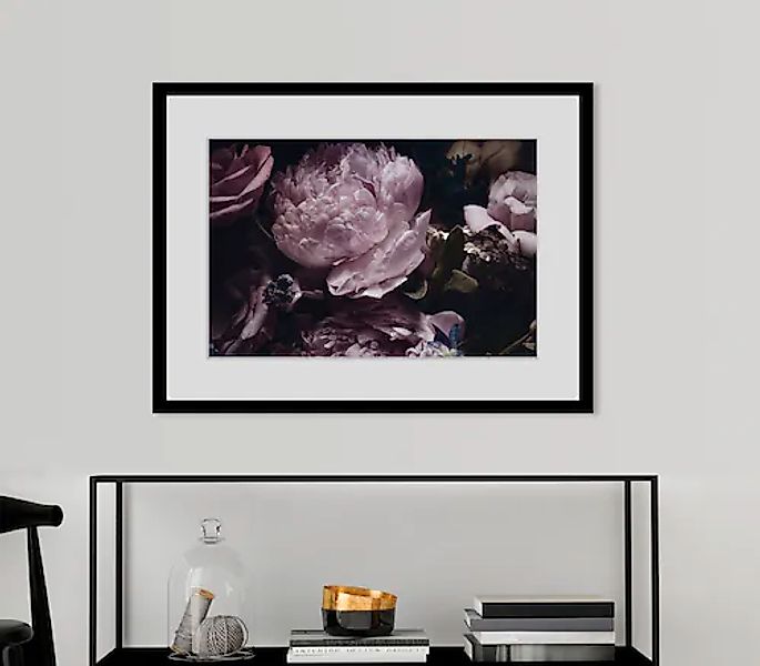 queence Bild »Lila« 1 Stk. tlg. HD Premium Poster-Druck inkl. Holzrahmen günstig online kaufen