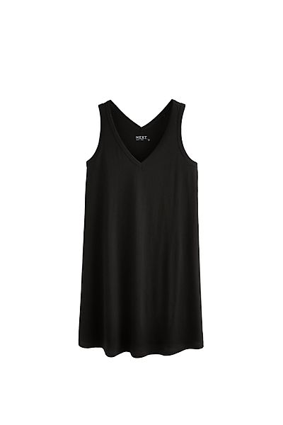 Next Jerseykleid Ärmelloses Schlabberkleid mit V-Ausschnitt günstig online kaufen