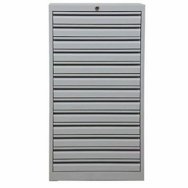 PROREGAL Schubladenschrank Swan 13 Schubladen HxBxT 98 x 53 x 43 cm Grau günstig online kaufen