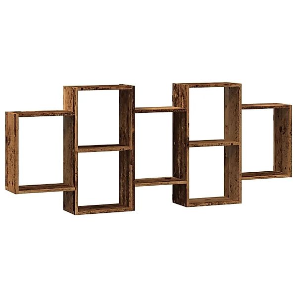 vidaXL Wandregal Altholz-Optik 159x18x65 cm Holzwerkstoff 853216 günstig online kaufen
