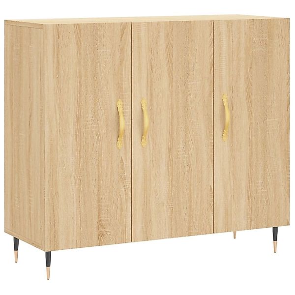 vidaXL Sideboard Sonoma-Eiche 90x34x80 cm Holzwerkstoff 828087 günstig online kaufen