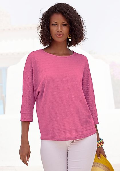 Vivance 3/4-Arm-Shirt "aus bügelfreier Crêpe-Qualität" günstig online kaufen
