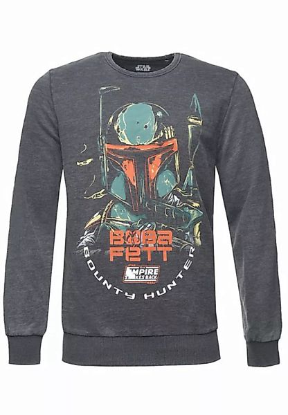 Recovered Sweatshirt Star Wars Boba Fett GOTS zertifizierte Bio-Baumwolle günstig online kaufen