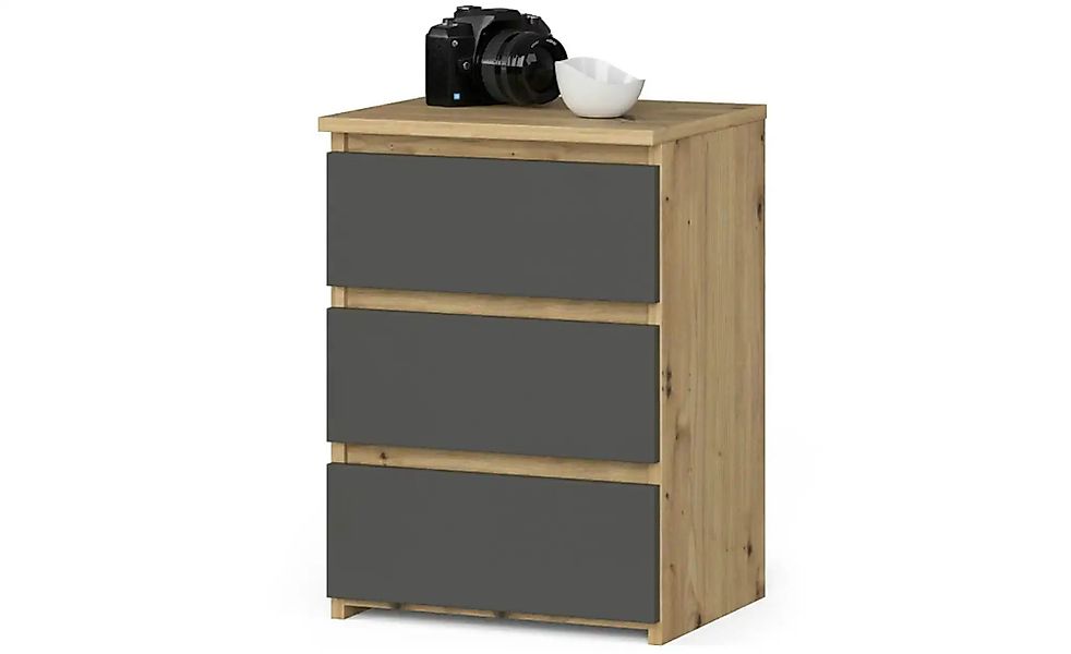 Nachttisch mit 3 Schubladen Carlo ¦ mehrfarbig ¦ Maße (cm): B: 40 H: 57 Tis günstig online kaufen