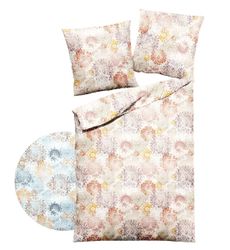 Dormisette Bettwäsche 135x200cm Blau Beige Ornamente günstig online kaufen
