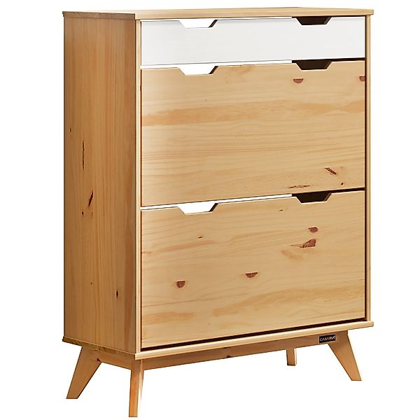 Schuhschrank Borneo Natur Kiefer 101x33x80cm FSC® zertifiziert günstig online kaufen