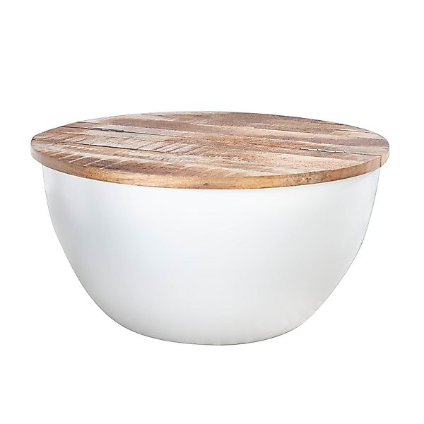 riess-ambiente Couchtisch INDUSTRIAL STORAGE Ø60cm weiß günstig online kaufen