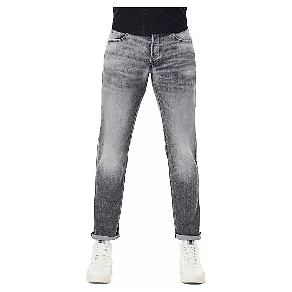 G-Star – 3301 – Schmale Jeans in verwaschenem Grau günstig online kaufen