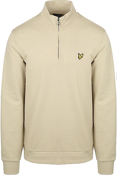 Lyle & Scott Sweat Half Zip Pull Greige - Größe L günstig online kaufen