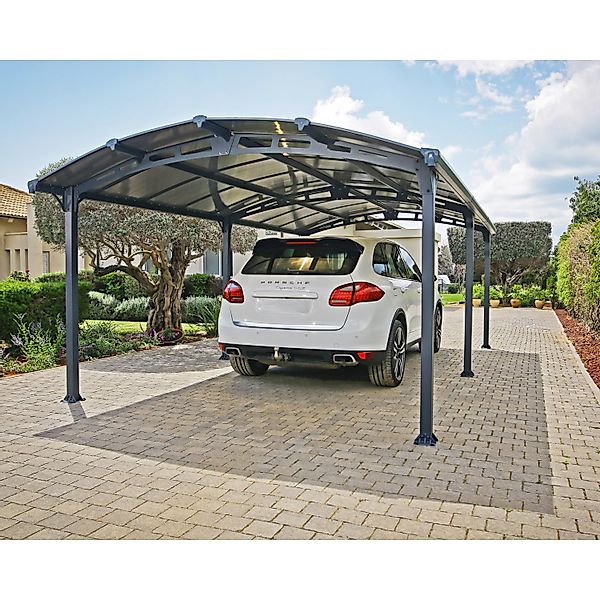 Palram - Canopia Carport Arcadia 6400 Anthrazit 360 cm x 650 cm günstig online kaufen