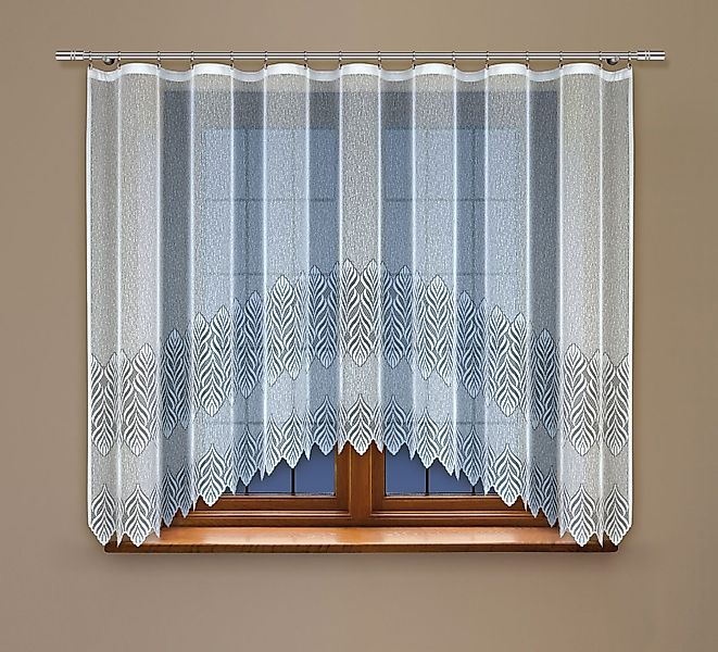 HAFT Gardine 24870 Bogengardine Weiß Jacquard günstig online kaufen