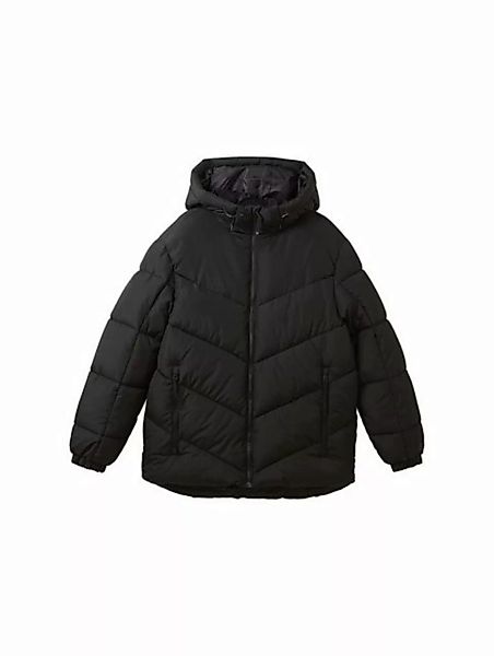 TOM TAILOR Denim Outdoorjacke hooded puffer jacket, Black günstig online kaufen