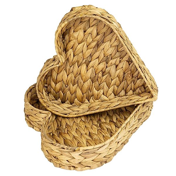 HMF Dekotablett Deko Herz, Dekoschale geflochten günstig online kaufen