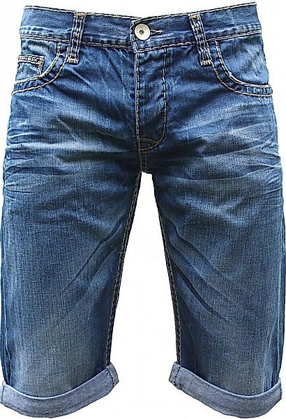 Cipo & Baxx Jeansshorts C-0088 Capri mit dicken Kontrastnähten günstig online kaufen