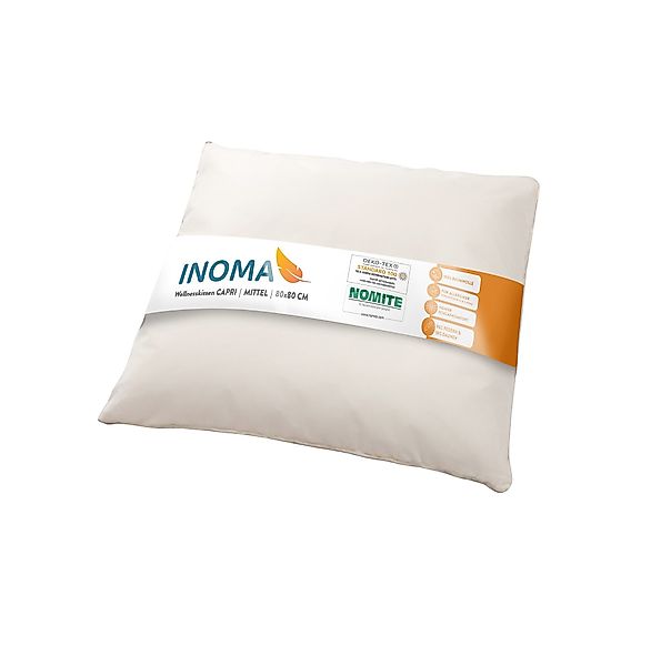 INOMA Federkopfkissen INOMA Wellness-Kissen CAPRI – 80x80 cm - Made in Germ günstig online kaufen
