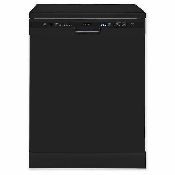 exquisit Standgeschirrspüler 6314 "GSP6314-030C schwarz" 10,2 l 14 tlg. Maß günstig online kaufen