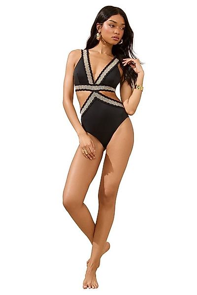 LIPSY Badeanzug Lipsy Scuba-Badeanzug mit Zierausschnitten (1-St) günstig online kaufen