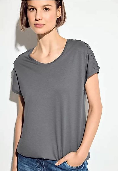 T-Shirt mit Schulterdeko günstig online kaufen