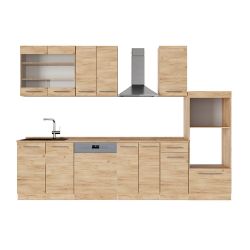 Vicco Küchenzeile Fame-Line, Goldkraft Eiche/Goldkraft Eiche, günstig online kaufen