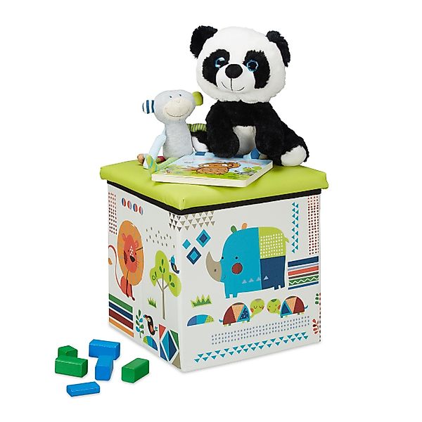 relaxdays Sitzhocker Kind, Tiere günstig online kaufen