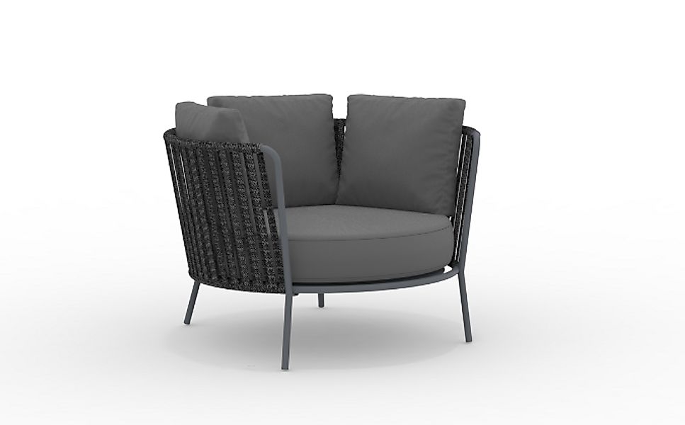 Daisy Rope Maxi Lounge-Sessel dunkelgrau, anthrazit günstig online kaufen